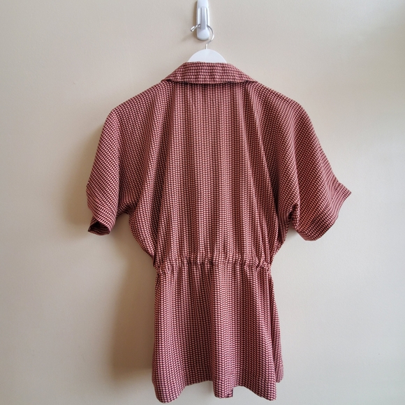 Vero Moda wrapped top with contrast pattern with drawstring- Medium - Picture 8 of 11